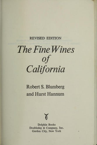 The fine wines of California