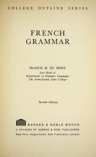 French grammar