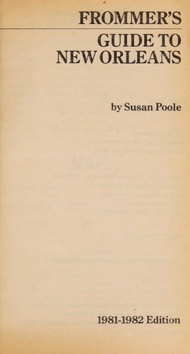 Frommer's guide to New Orleans