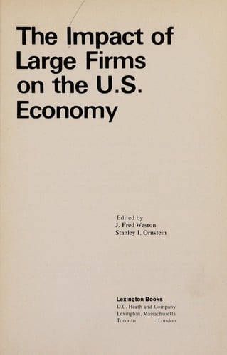 The impact of large firms on the U.S. economy