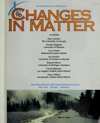Changes in matter