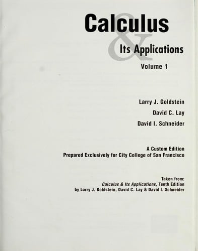 Calculus & its applications