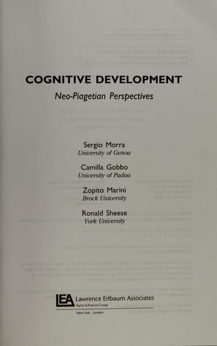 Cognitive development : neo-Piagetian perspectives
