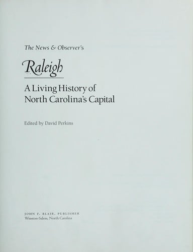 The News & observer's Raleigh