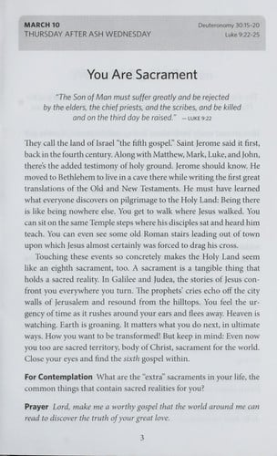 Walking on holy ground lent 2011