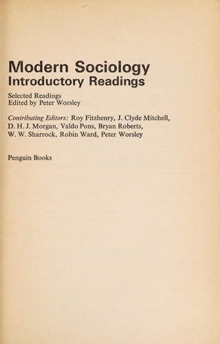 Modern sociology