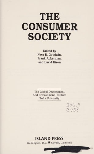 The consumer society