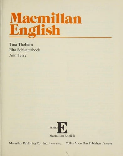 Macmillan English : Series E, Level 5
