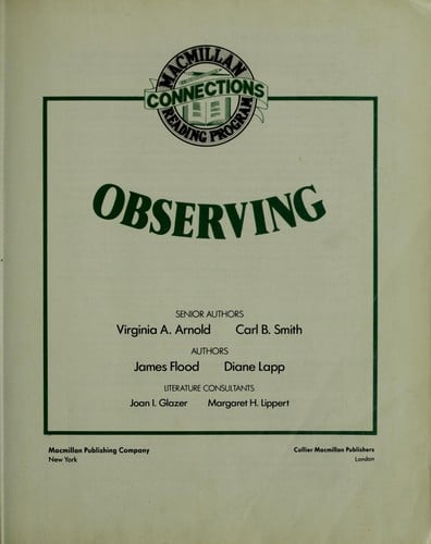 Macmillan reading program : connections