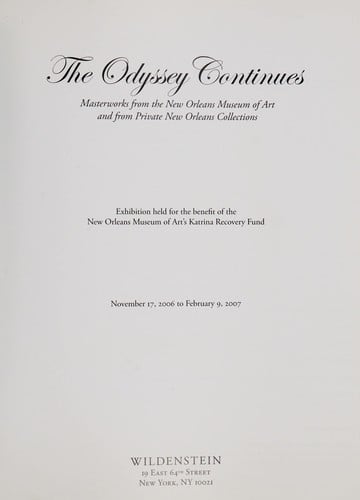 The odyssey continues