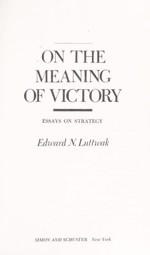 On the meaning of victory