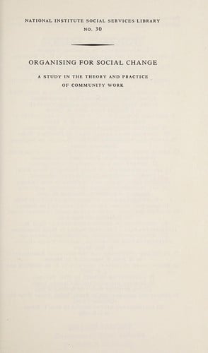 Organizing for social change