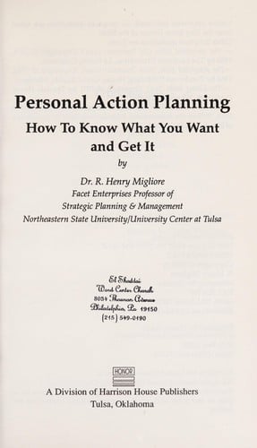 Personal action planning