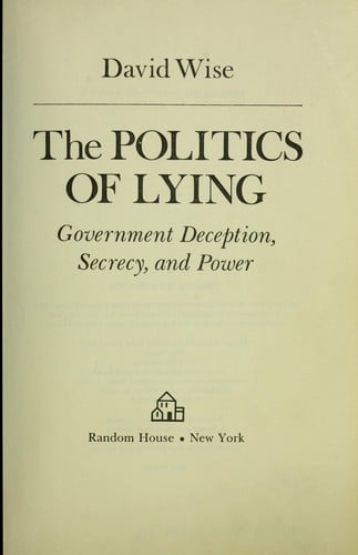 The politics of lying