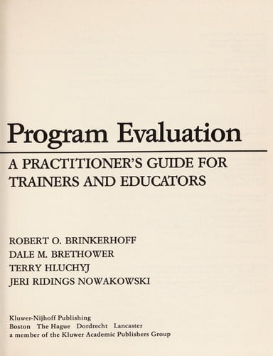 Program evaluation