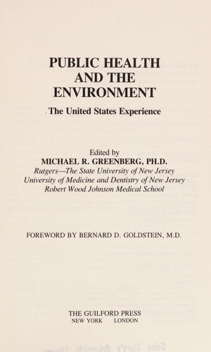 Public health and the environment
