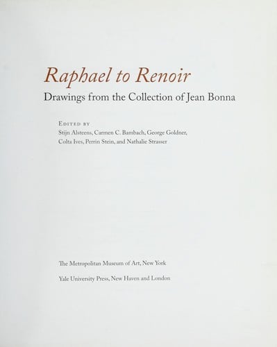 Raphael to Renoir : drawings from the collection of Jean Bonna