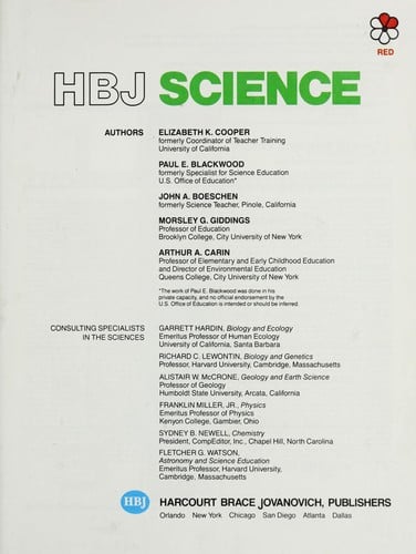 HBJ science