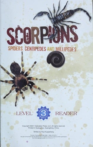 Scorpions, spiders, centipedes and millipedes