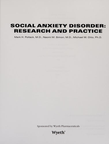 Social anxiety disorder