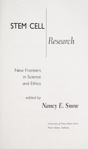 Stem cell research