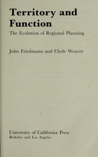 Territory and function : the evolution of regional planning