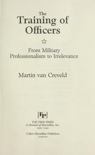 The training of officers