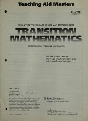 Transition mathematics