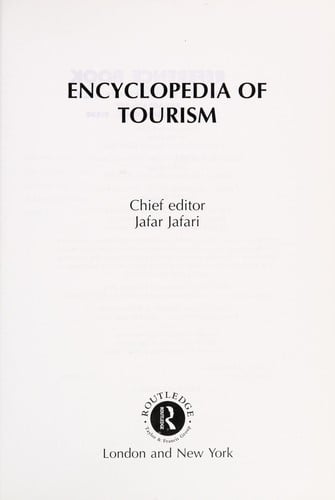 Encyclopedia of tourism