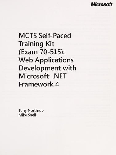 MCTS self-paced training kit (exam 70-515)