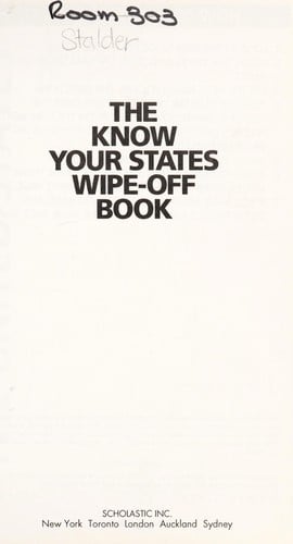Know your states wipe-off book