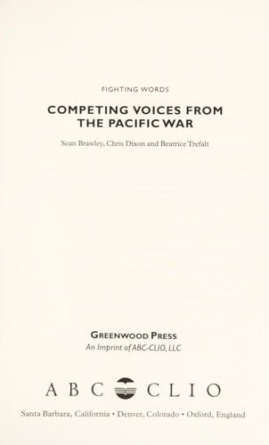 Competing voices from the Pacific War