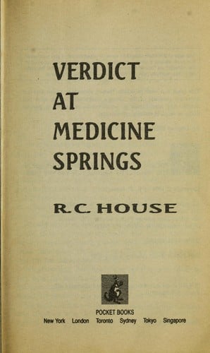 Verdict at Medicine Springs