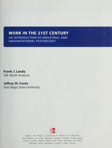 Work in the 21st century