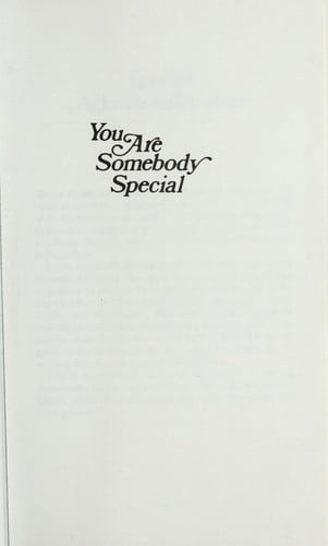 You are somebody special