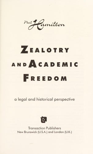 Zealotry and academic freedom