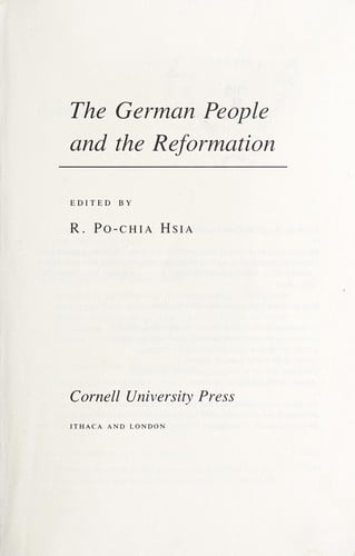 The German people and the Reformation