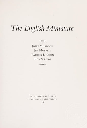 The English miniature