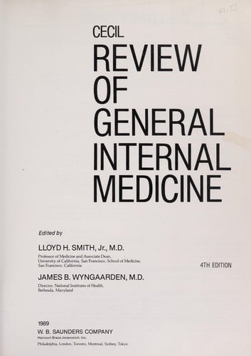 Cecil review of general internal medicine