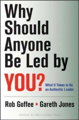 Why should anyone be led by you?