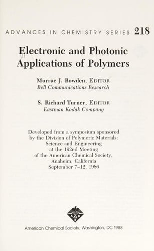 Electronic and photonic applications of polymers