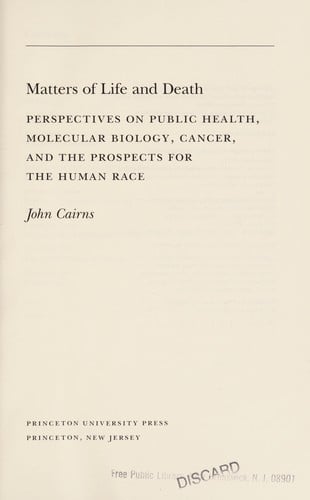 Matters of life and death