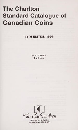 The Charlton standard catalogue of Canadian coins 1994