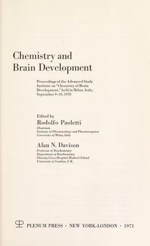 Chemistry and brain development