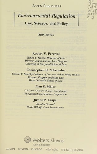 Environmental regulation