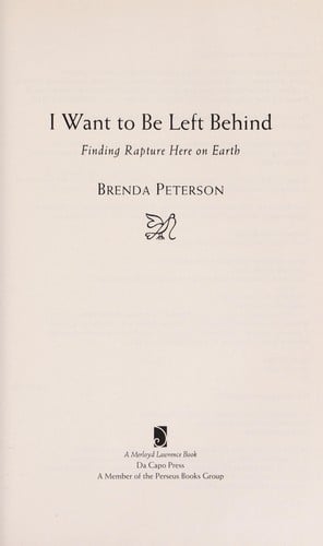 I want to be left behind