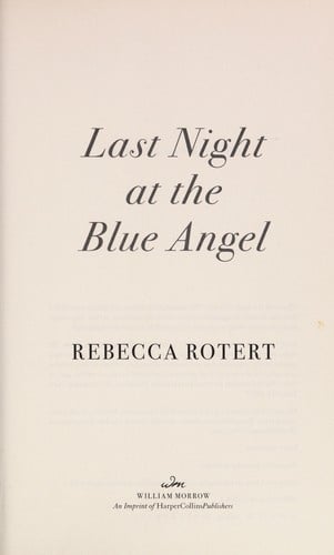 Last night at the blue angel