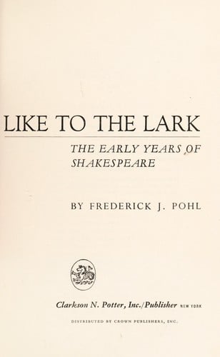 Like to the lark