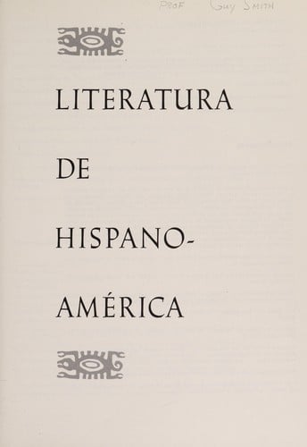 Literatura de Hispanoamérica