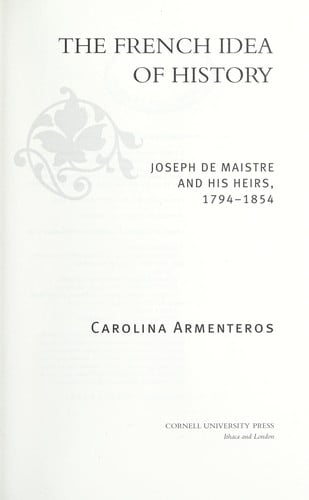 The French idea of history